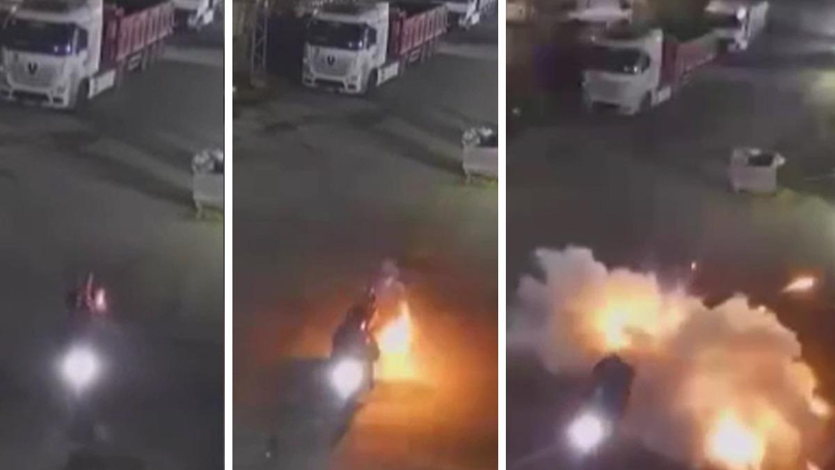 Olayın adresi İstanbul: Fabrikaya atmaya çalıştığı patlayıcı elinde patladı! O anlar kamerada Olayın adresi İstanbul: Fabrikaya atmaya çalıştığı patlayıcı elinde patladı! O anlar kamerada