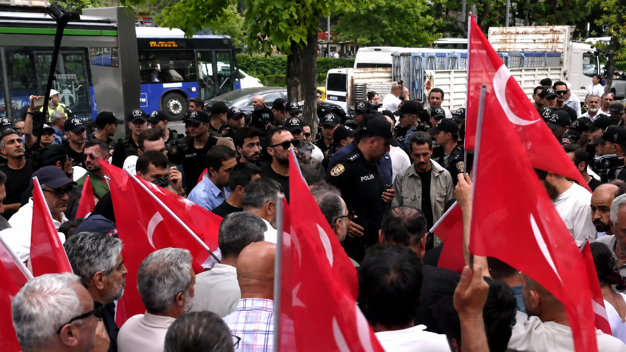 Gaziler, Meclis'e yürümek için barikatı aşmaya çalıştı