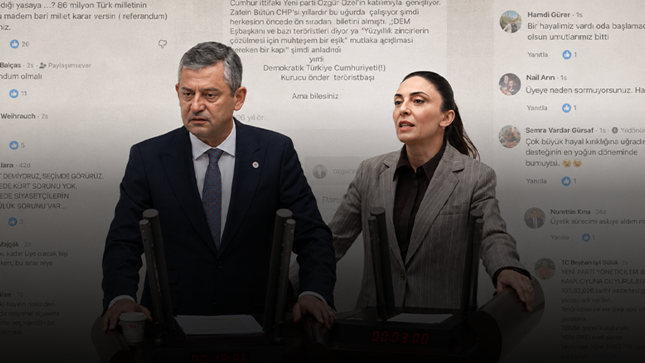 Bursa'da Yeni Parti Üyeleri Özgür Özel'e Tepki Gösterdi