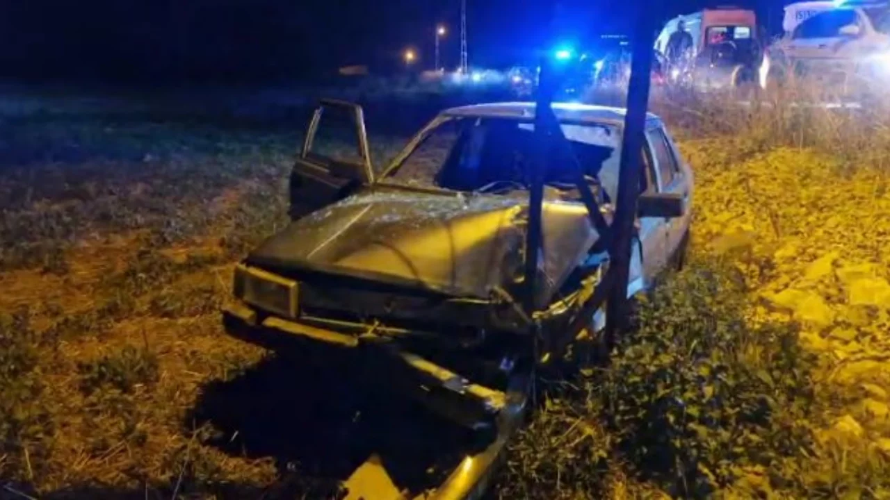 Çorum'da alkollü sürücü kaza yaptı: 2.86 promil alkol tespit edildi