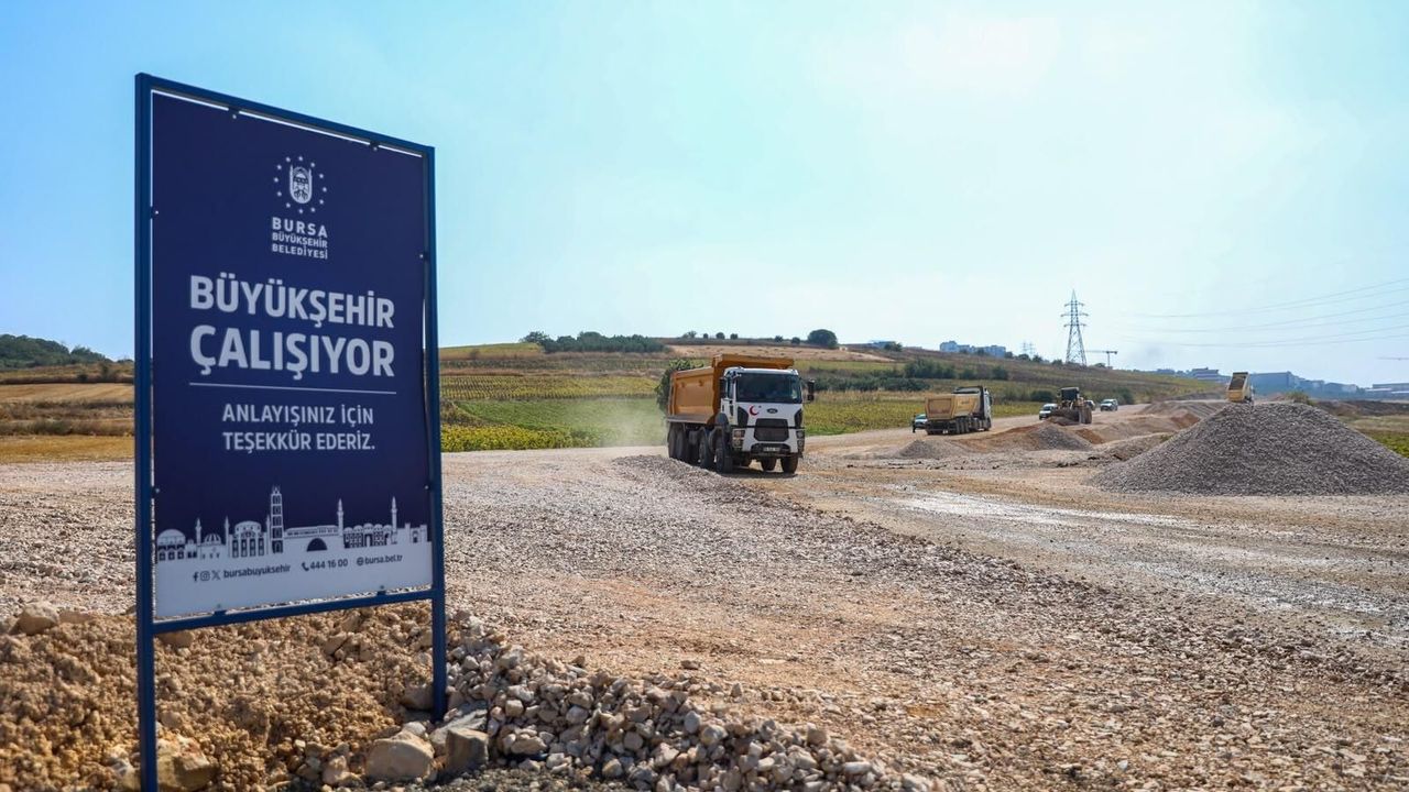 Bursa Büyükşehir Belediyesi, 800 metrelik yeni yolu Gelibolu Caddesi’ne bağlıyor