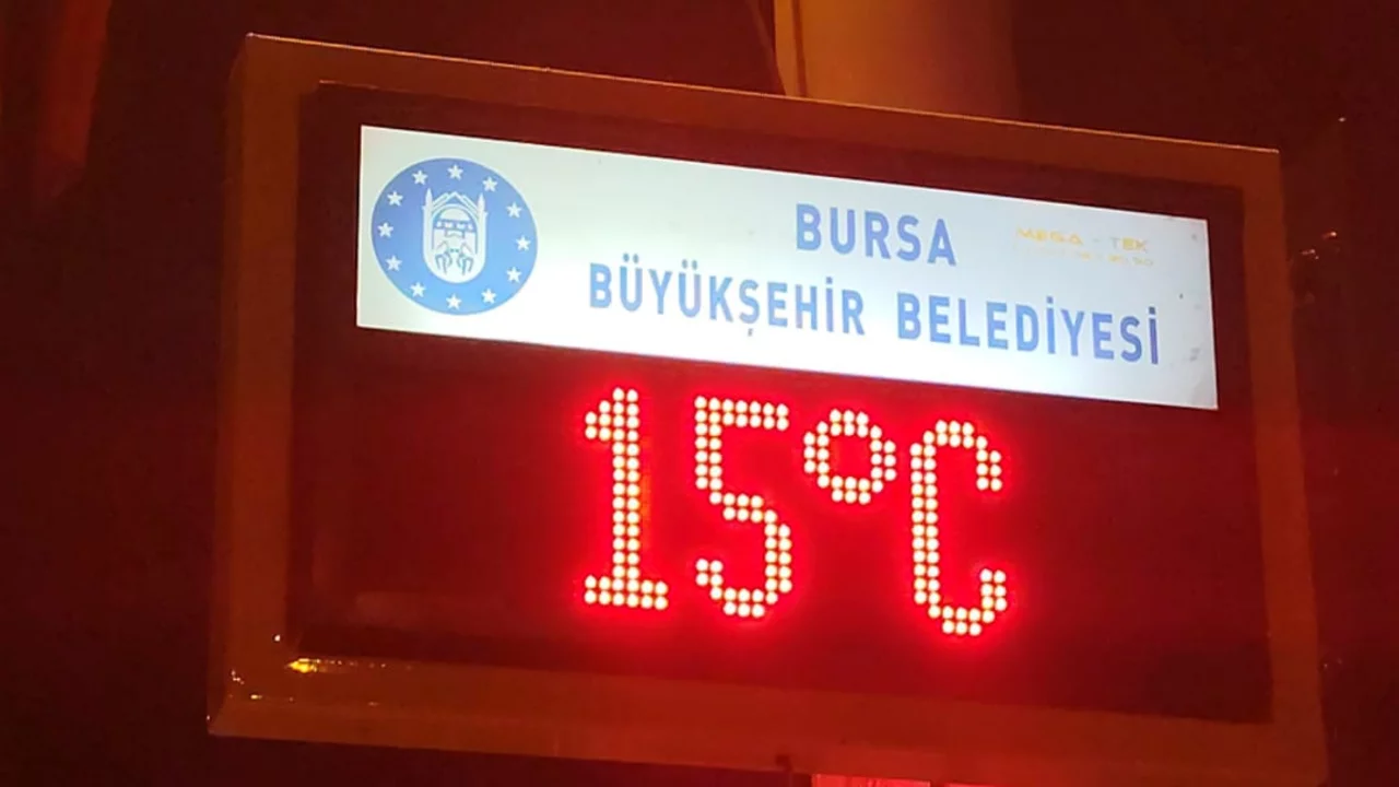 Bursa'da sıcaklık farkı: Gököz'de 15 dereceye düştü