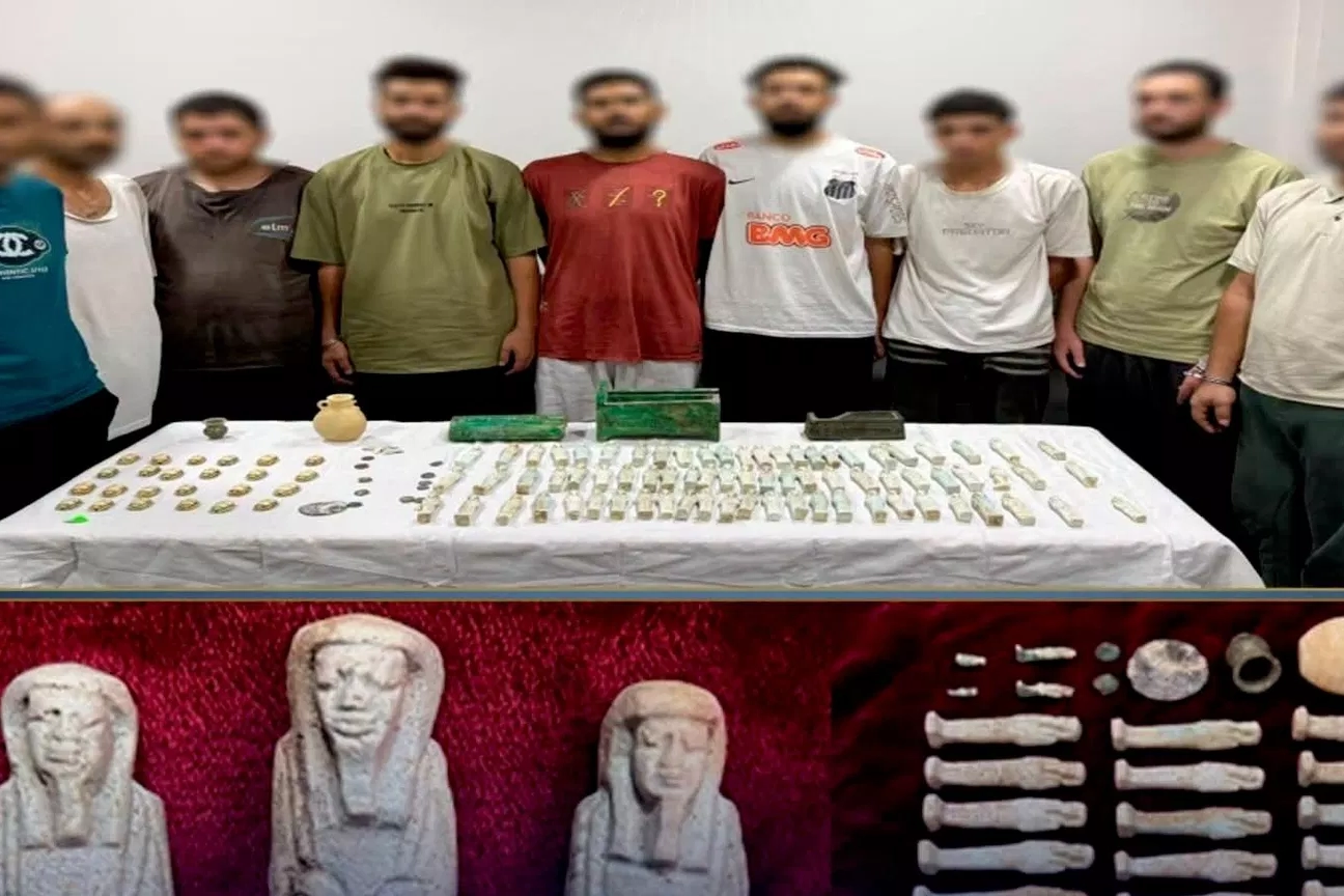 Mısır'da tarihi eser operasyonu: 9 kişi yakalandı, 118 parça ele geçirildi