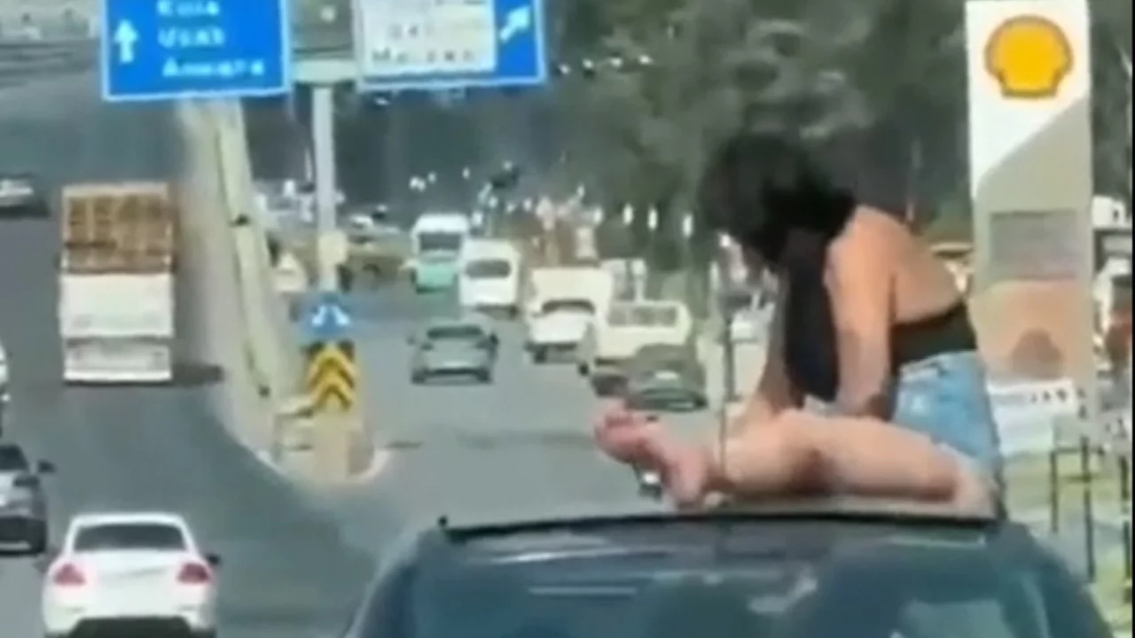 Salihli'de otomobilde tehlikeli görüntüler: Gözaltılar başladı