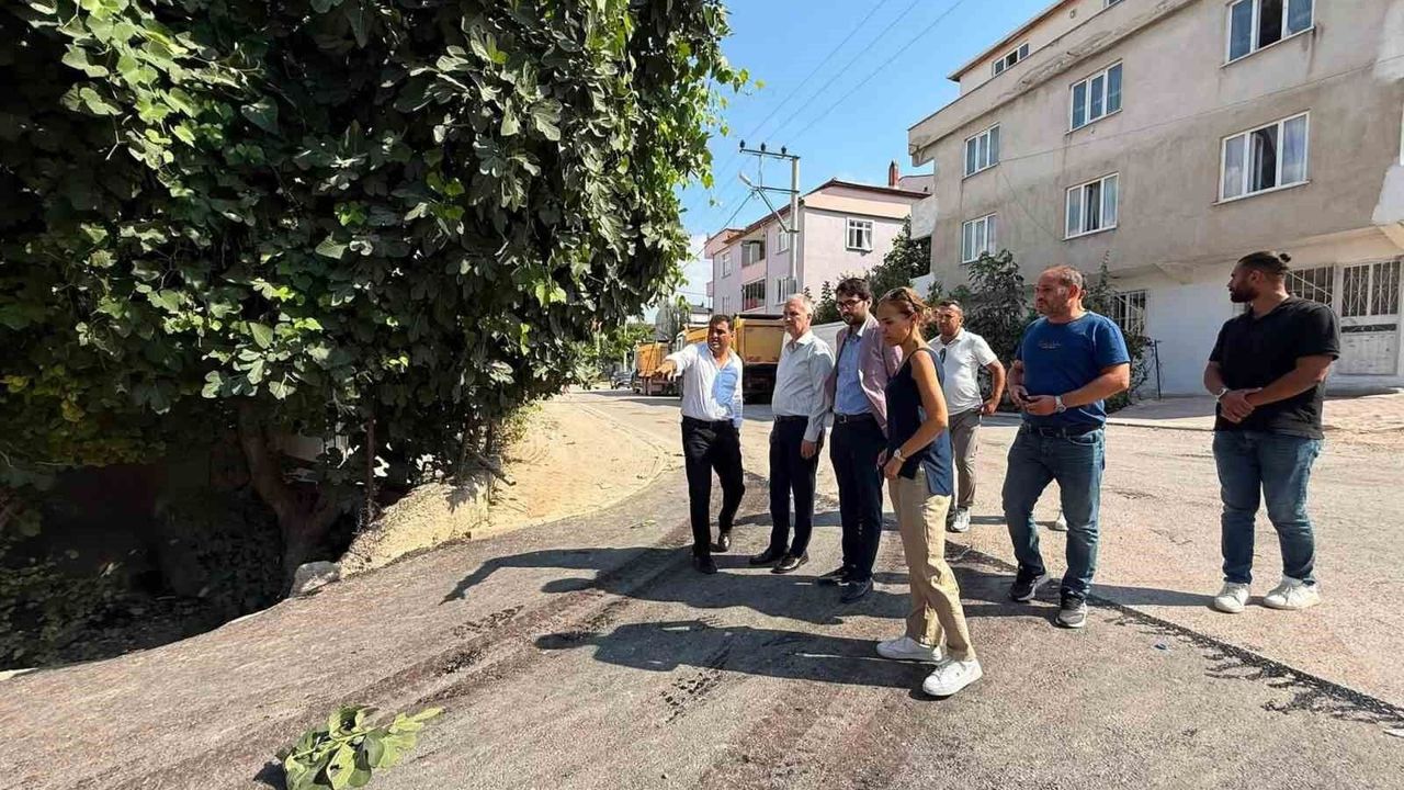 Başkan Taban, İnegöl’de altyapı denetimi yaptı: Asfalt kaplama başladı