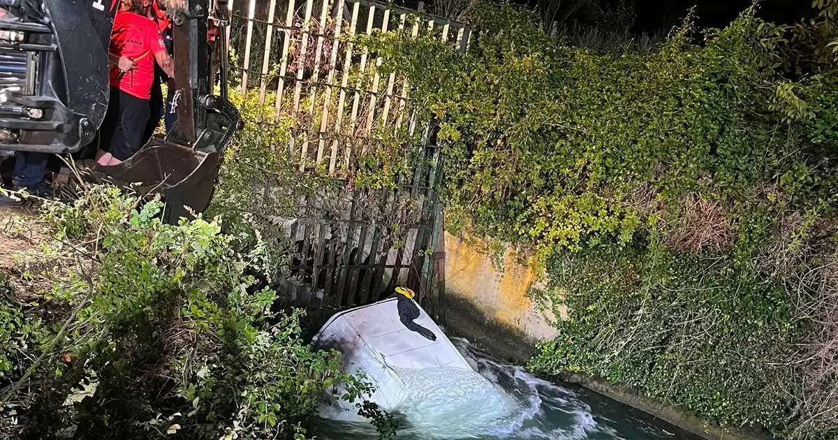 Samsun'da kamyonet sulama kanalına düştü: 1 ölü, 1 yaralı