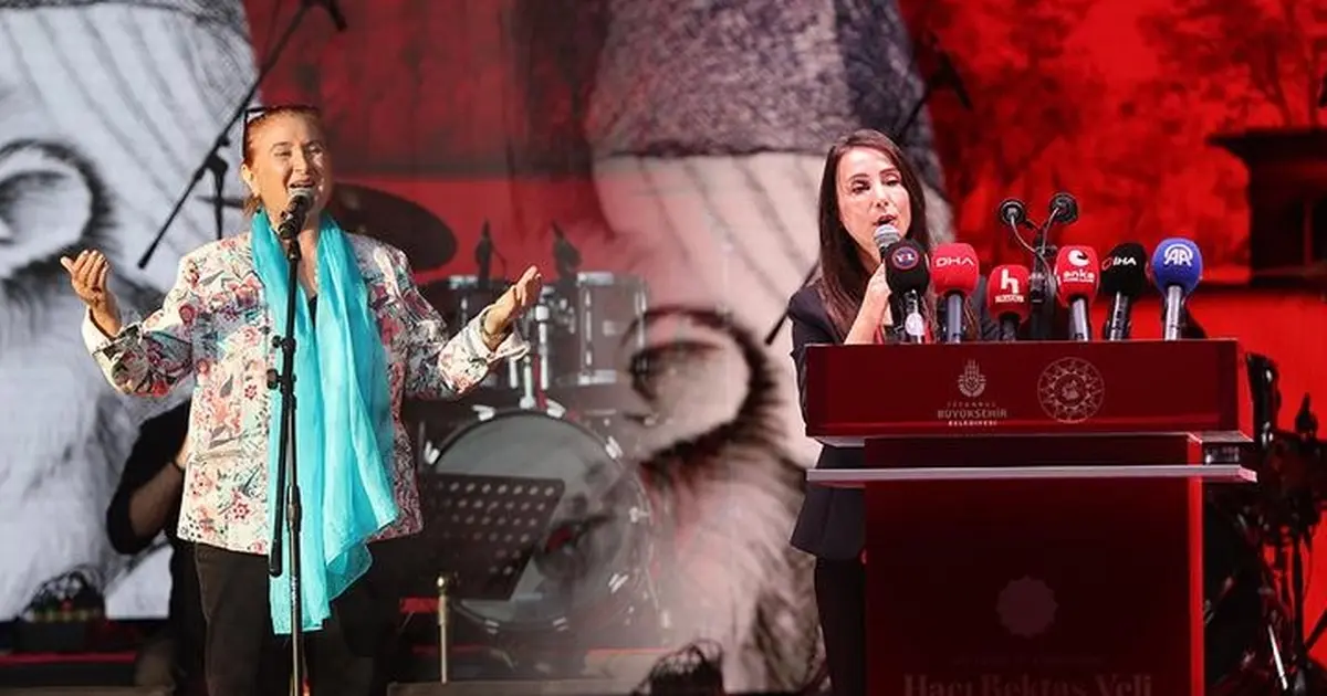 Sabahat Akkiraz sahneye çıkınca Tülay Hatimoğulları koltuğunu terk etti