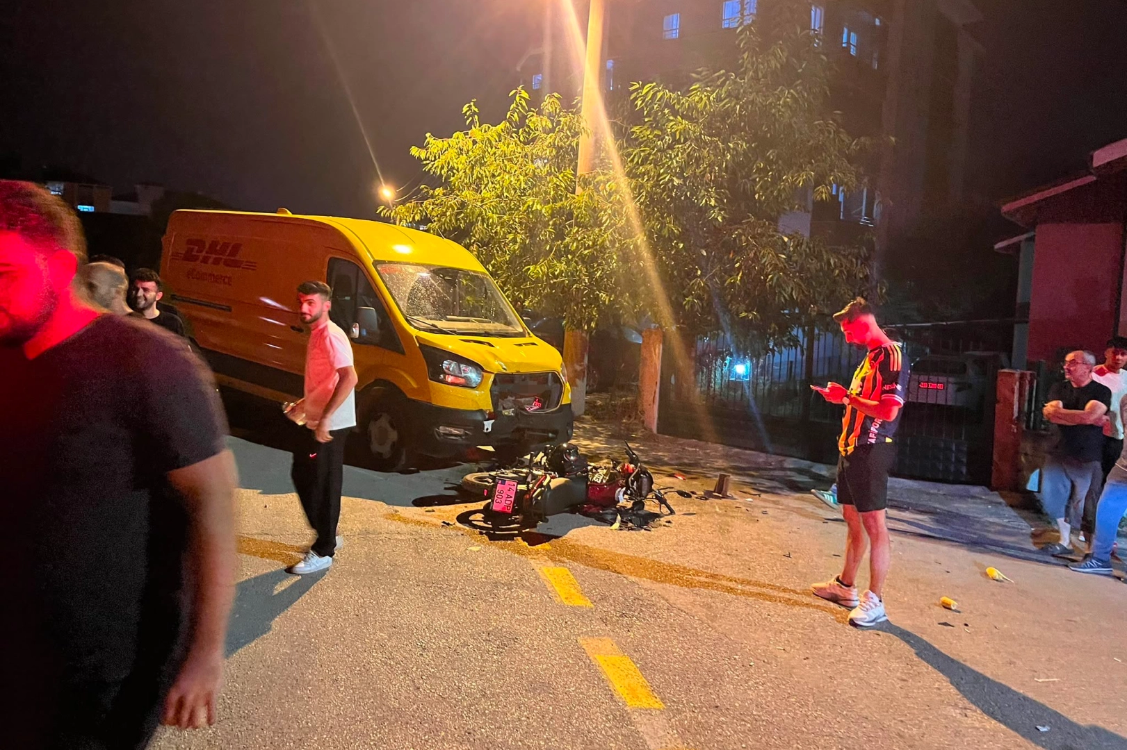 Bolu’da motosiklet ve panelvan çarpıştı: 1 kişi yaralandı