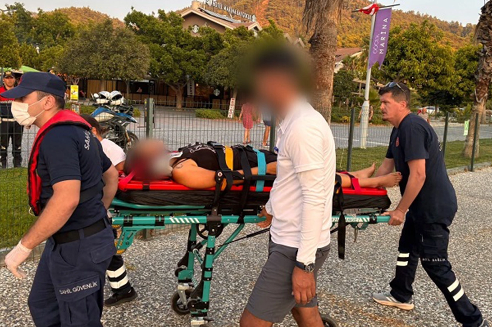 Fethiye'de yaralanan vatandaş için 112 Acil çağrısı yapıldı