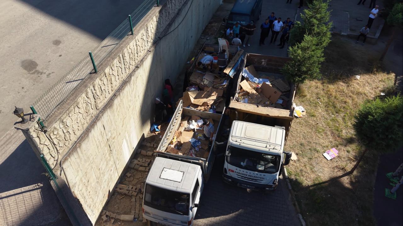 Yangın riski sona erdi: Karabük'te 4 kamyon atık temizlendi