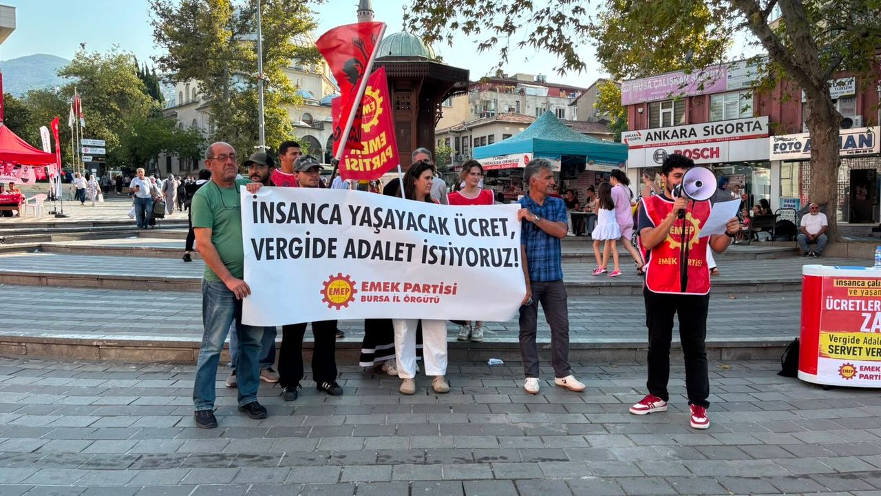 EMEP Bursa'da 'İnsanca Yaşayacak Ücret' İçin İmza Toplayacak