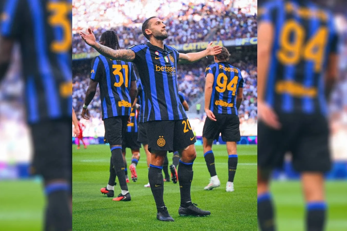 Inter, Hakan Çalhanoğlu'nun golüyle sezona başladı: 4 1 Inter, Hakan Çalhanoğlu'nun golüyle sezona başladı: 4-1