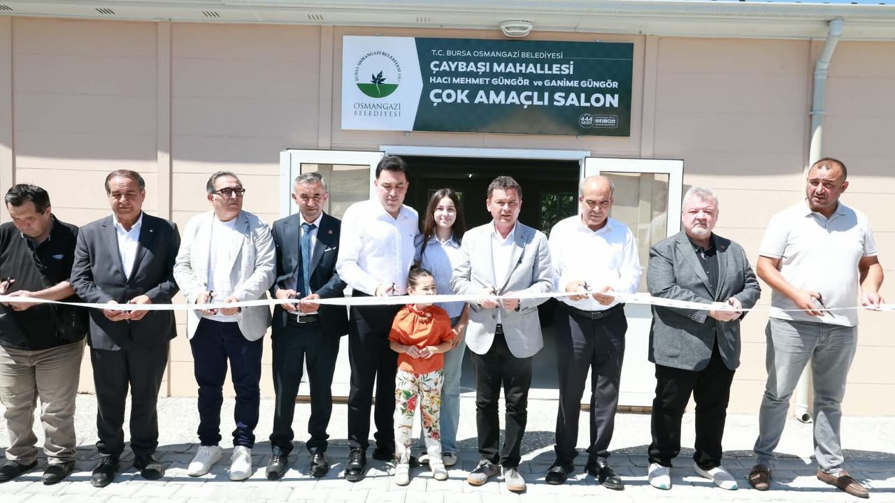 Osmangazi Belediyesi, Çaybaşı Mahallesi'nde Çok Amaçlı Salon Açtı