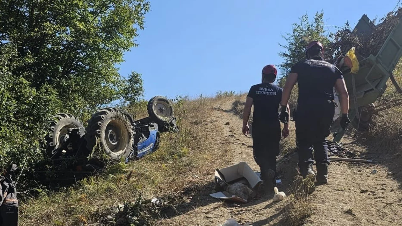 İnegöl'de traktör kazasında 15 yaşındaki sürücü hayatını kaybetti