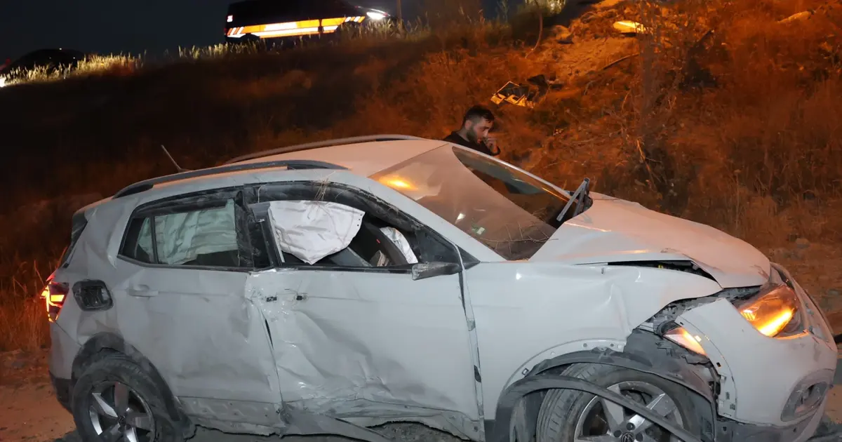 Nevşehir'de kaza: Otomobil lastiği patladı, 2 yaralı