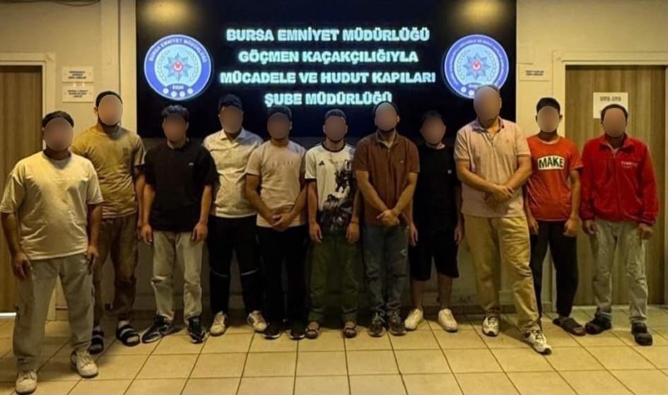 Bursa'da düzensiz göç operasyonu: 11 yabancı uyruklu tespit edildi