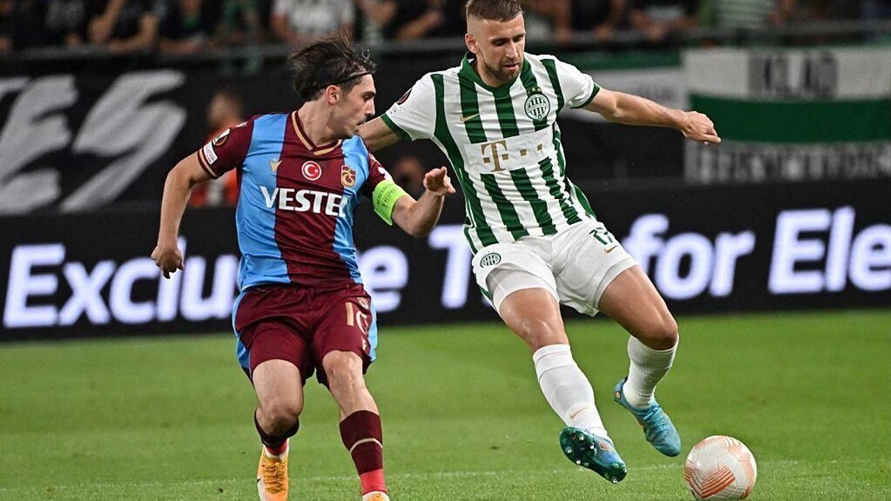 Trabzonspor, Ferencváros karşısında 9 kişi kaldı: 4-0 mağlup oldu