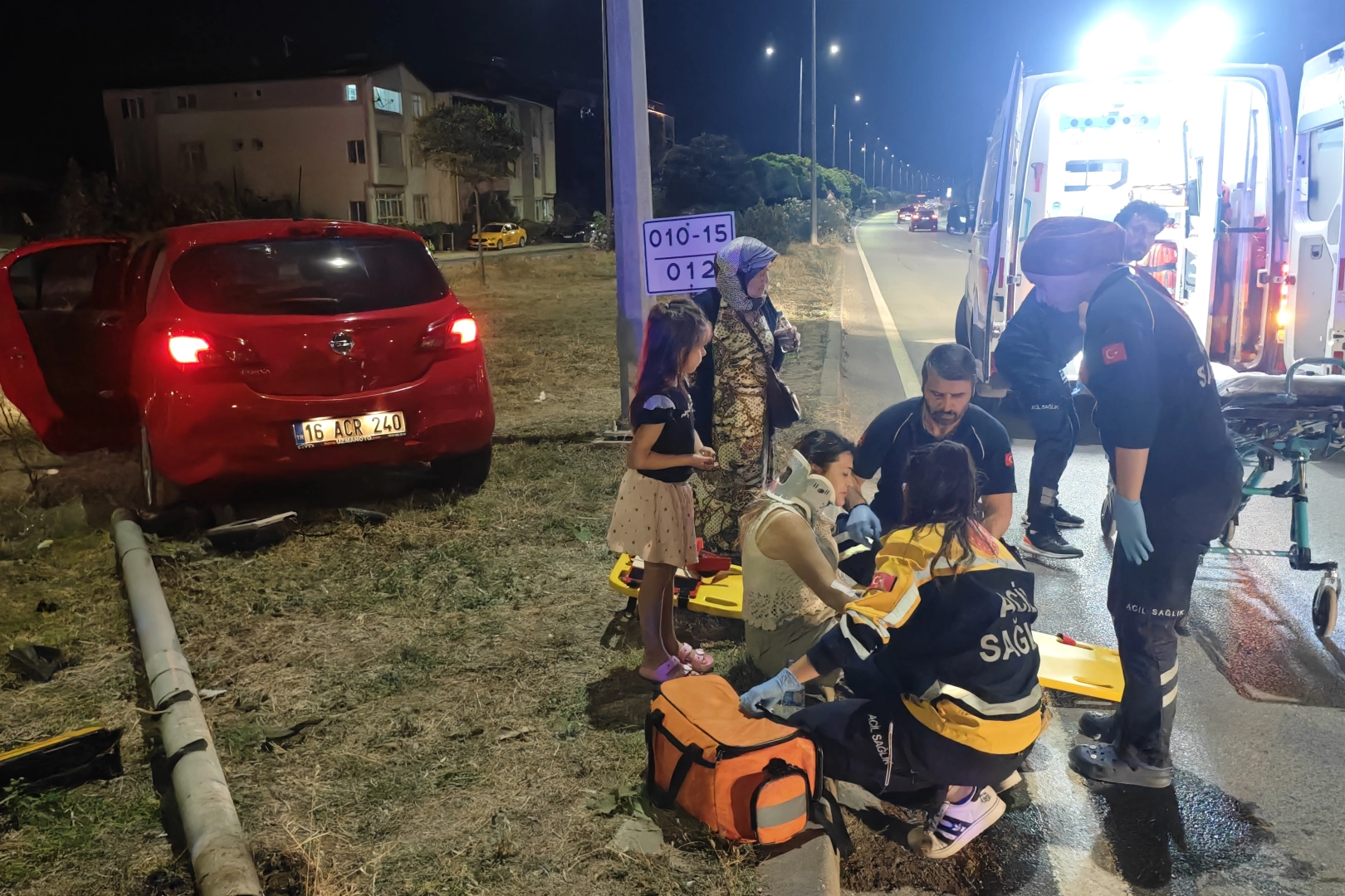 Samsun'da meydana gelen kazada 10 kişi yaralandı: Araçlar çarpıştı