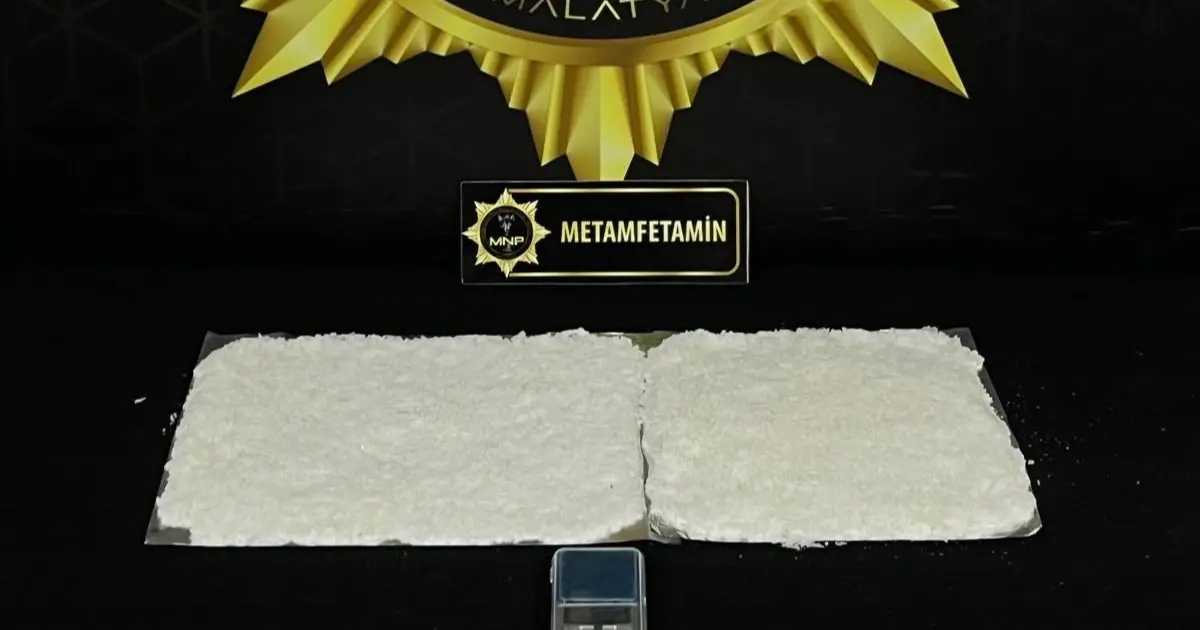 Malatya'da 900 gram metamfetamin ele geçirildi: 1 kişi tutuklandı