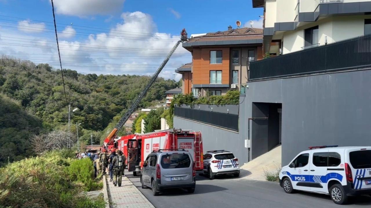 Sarıyer'de yangın: Çatıda mahsur kalan 8 kişi itfaiye tarafından kurtarıldı
