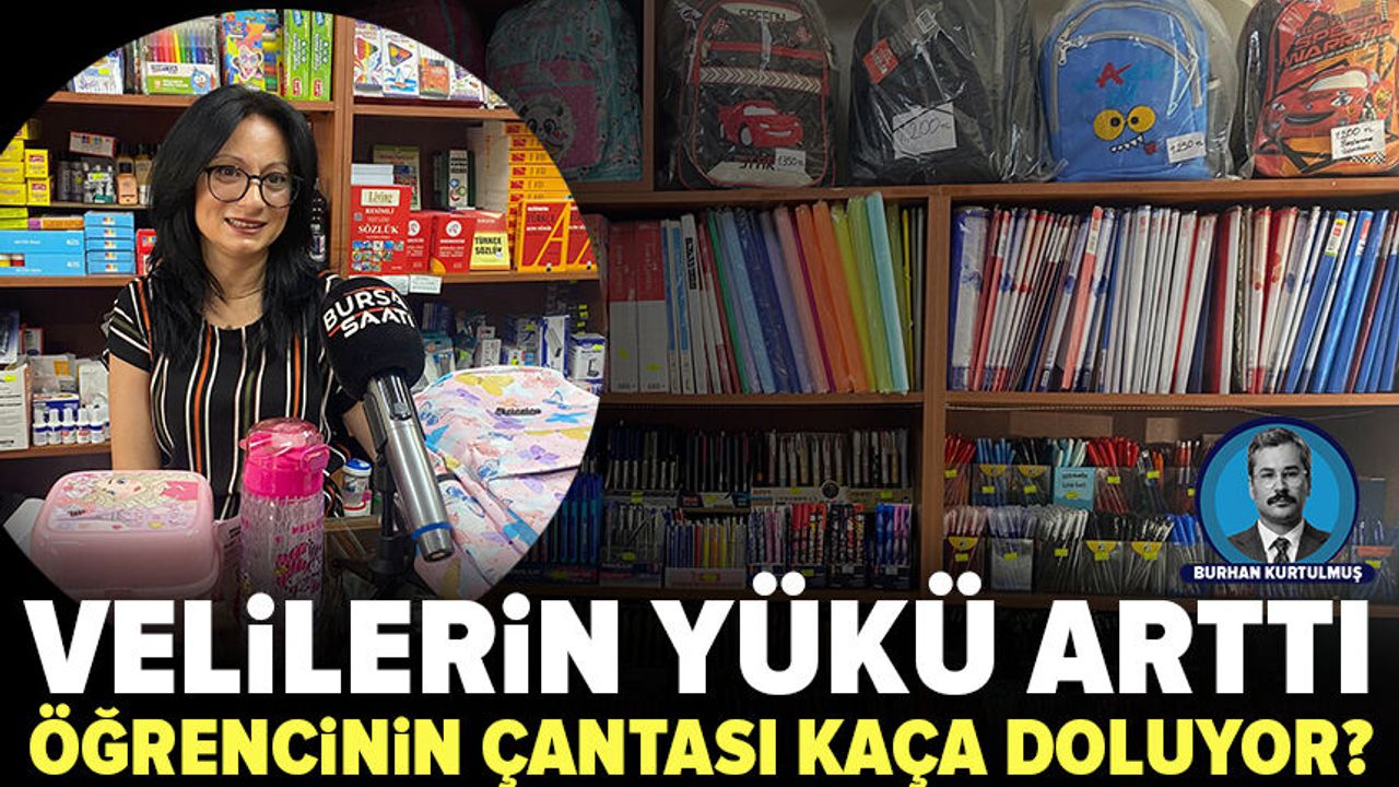Bursa'da okul alışverişi başladı: Çanta ve kırtasiye masrafları artıyor