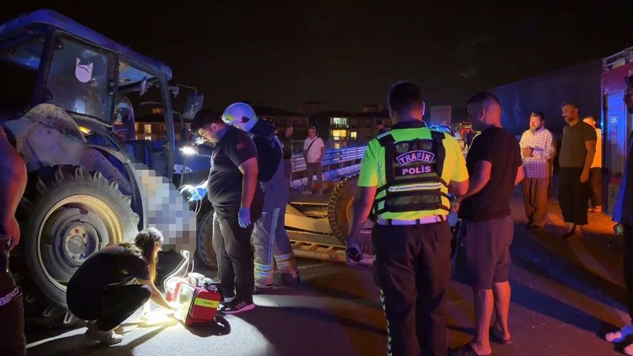 İznik’teki kazada tır, traktöre çarptı: 1 kişi öldü