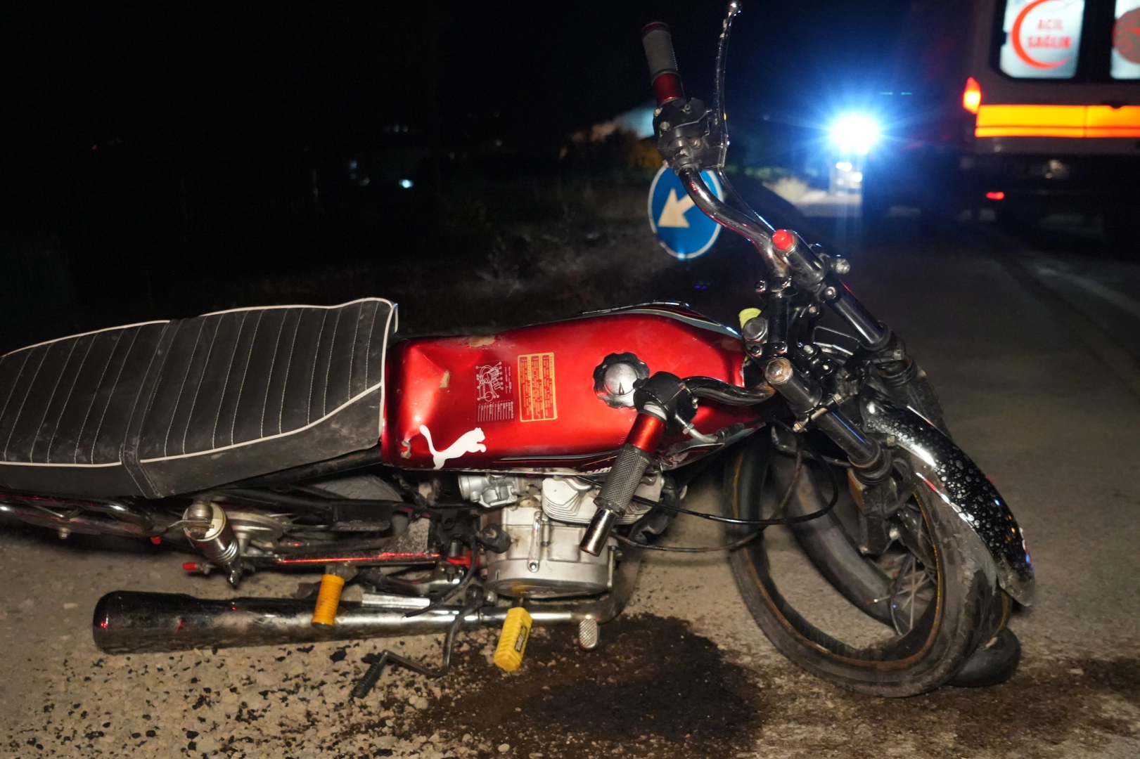 Kırıkkale'de motosiklet kaza yaptı: 1 ağır yaralı
