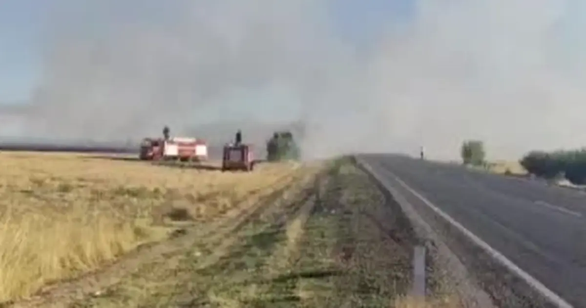 Beyşehir'de 5 mahallede aynı anda anız yangını çıktı Beyşehir'de 5 mahallede aynı anda anız yangını çıktı