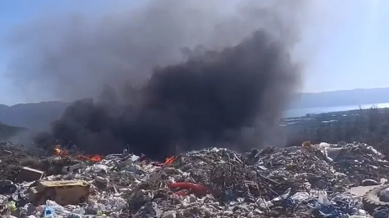 Yangın İznik'teki çöplük alanında başladı, müdahale sürüyor