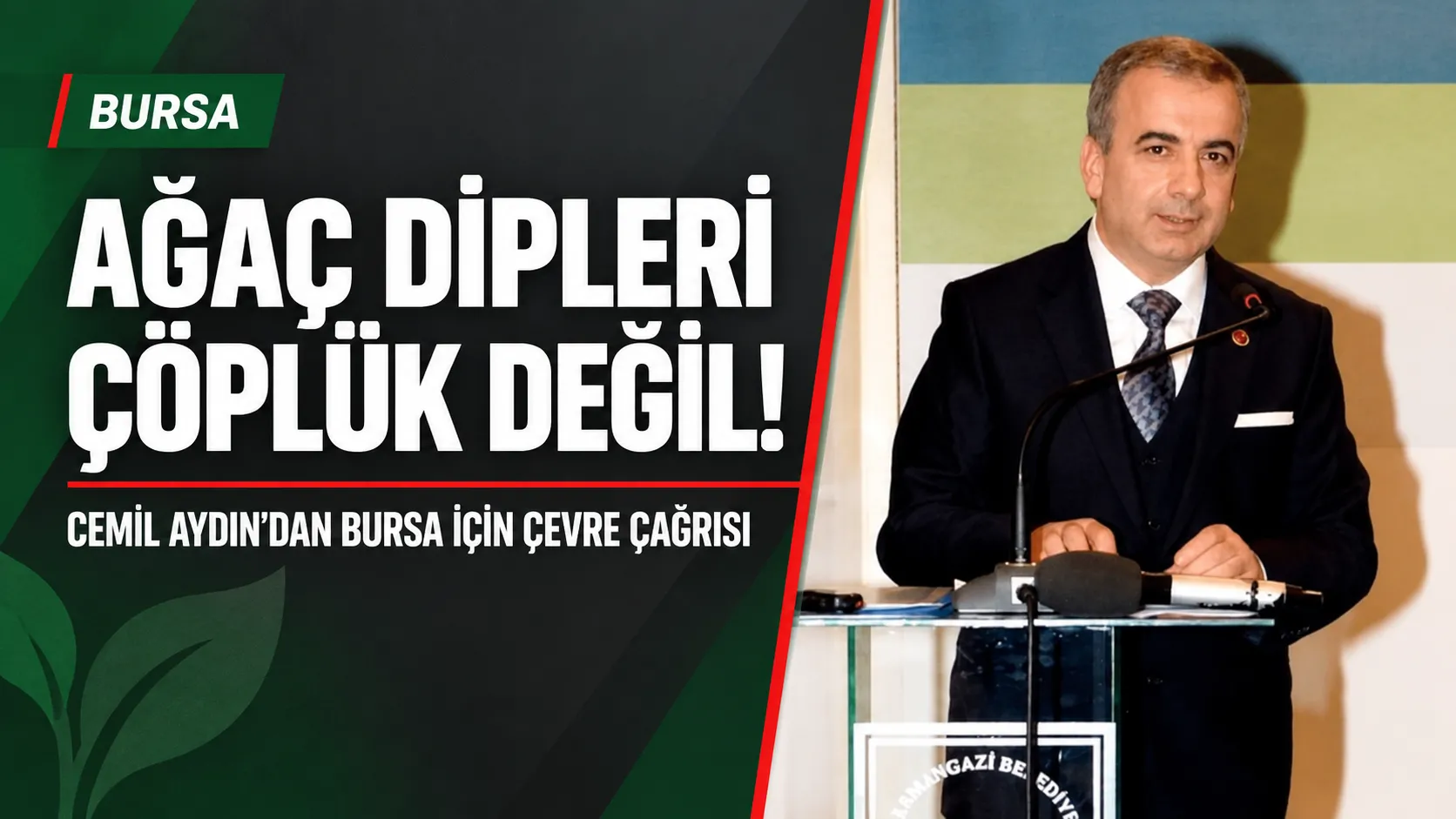 Bursa’da ağaç diplerine çöp tepkisi: Cemil Aydın’dan belediyelere çağrı