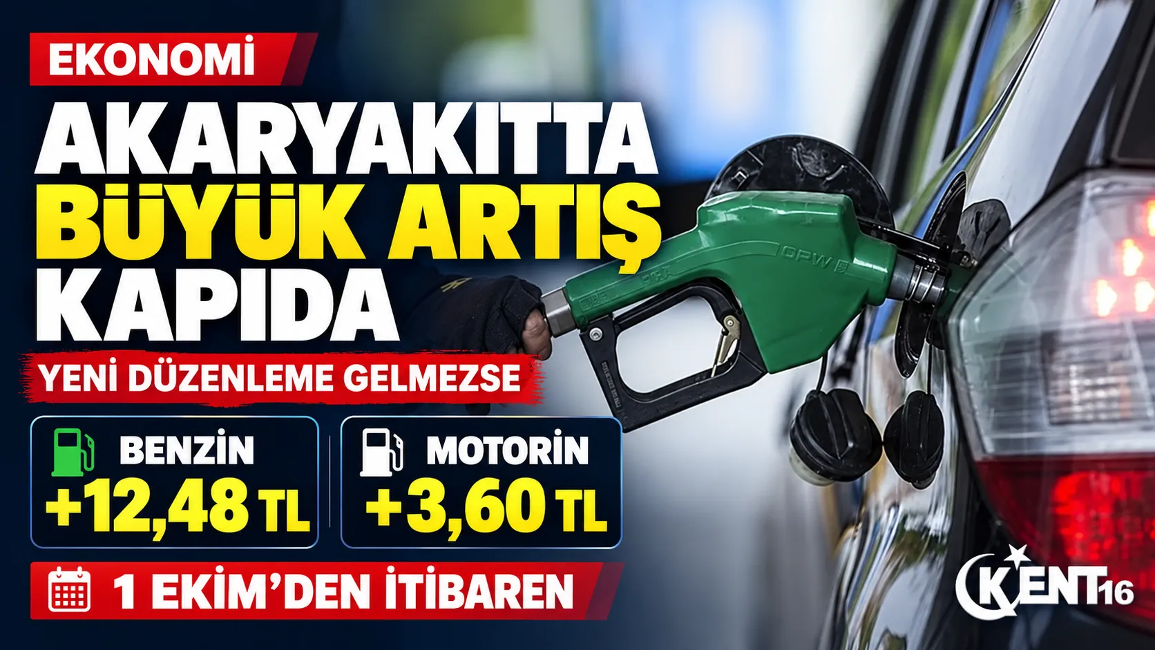 Akaryakıtta 1 Ekim alarmı: Benzin ve motorine büyük artış kapıda