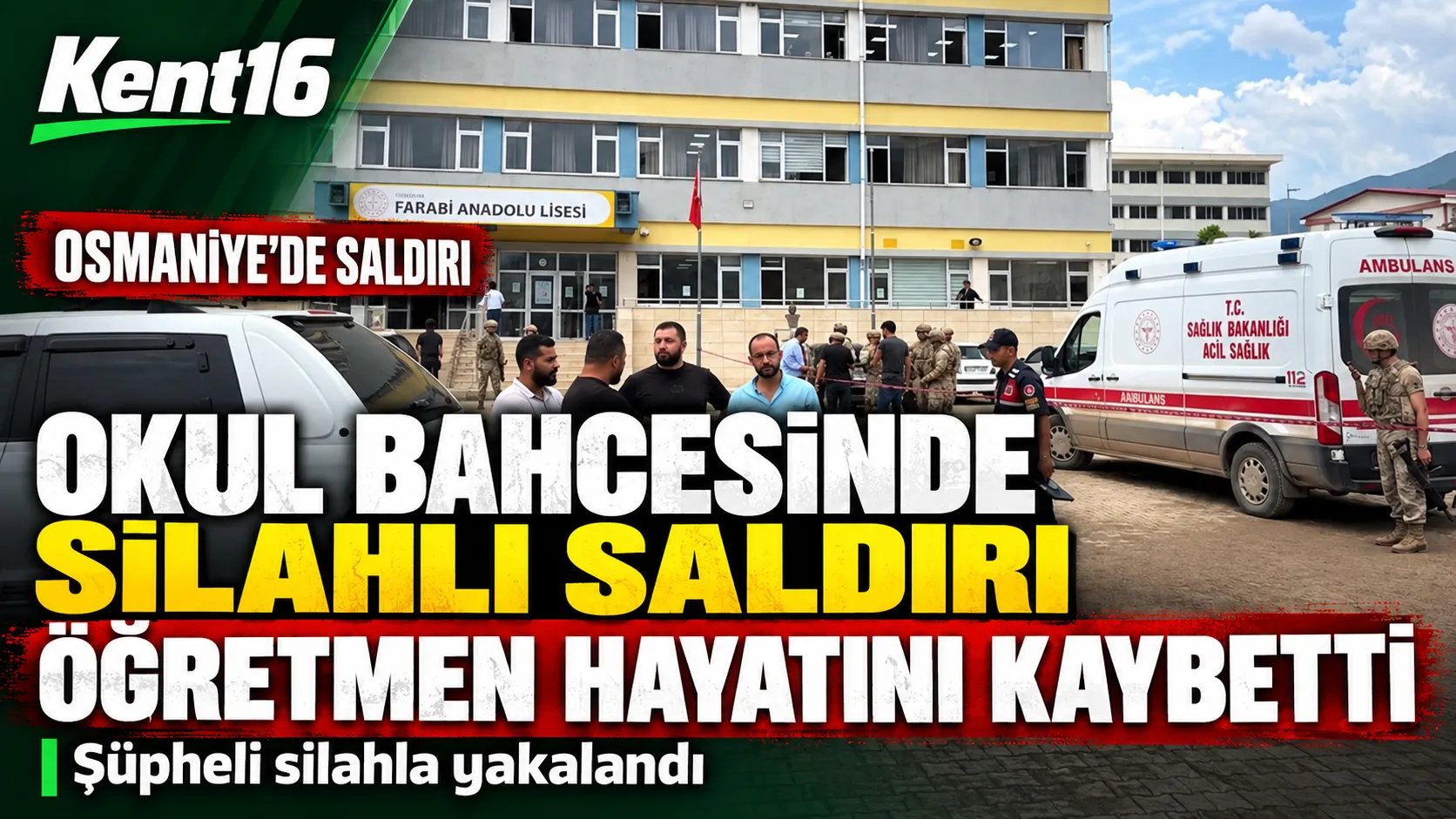 Okul bahçesinde silahlı saldırı! Öğretmen hayatını kaybetti