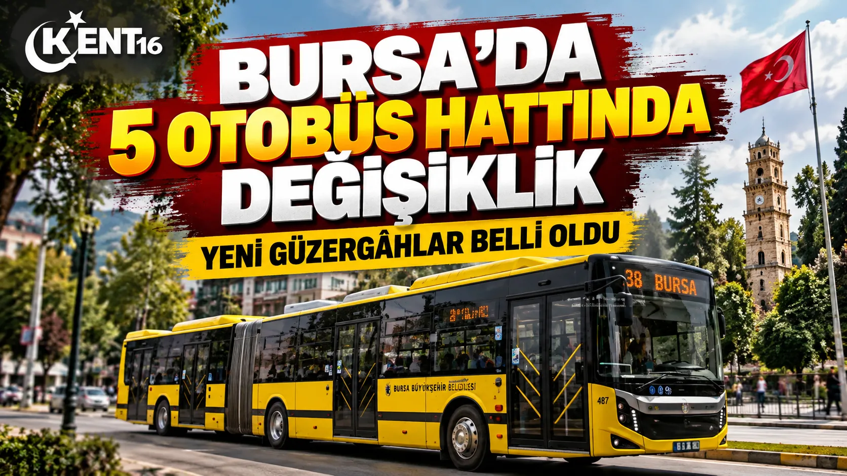 Bursa’da 5 otobüs hattının güzergâhı değişti! İşte yeni yollar