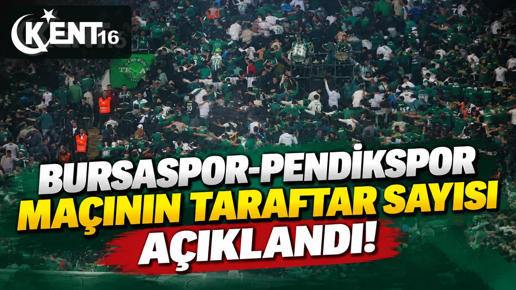 Bursaspor-Pendikspor maçının taraftar sayısı açıklandı! Sezonun ilki yaşandı