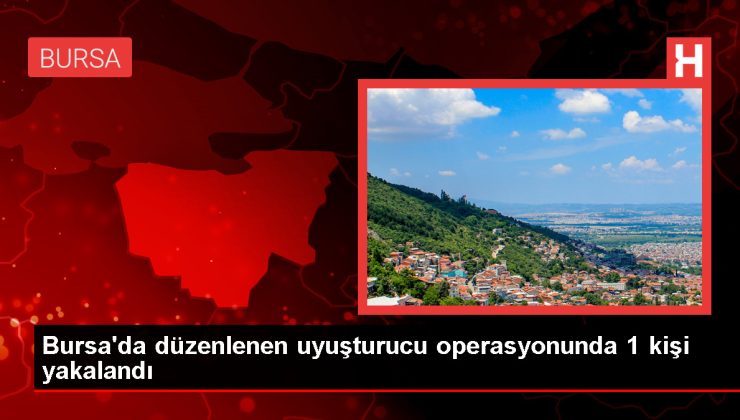 Bursa’da Uyuşturucu Operasyonu: 1 Kişi Yakalandı