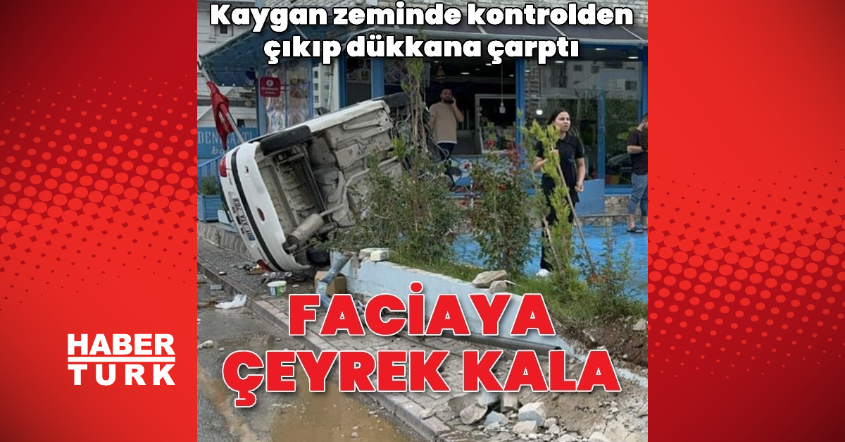 Adana'nın Seyhan ilçesinde balıkçı dükkanına çarpan araçtaki 2 kişi yaralandı