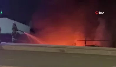 Bursa’da geri dönüşüm tesisinde çıkan yangın paniğe sebep oldu