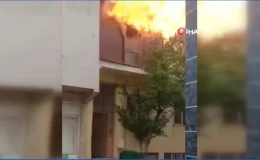Bursa’da 3 Katlı Binanın En Üst Katı Alev Alev Yandı: 2 Kişi Yaralandı